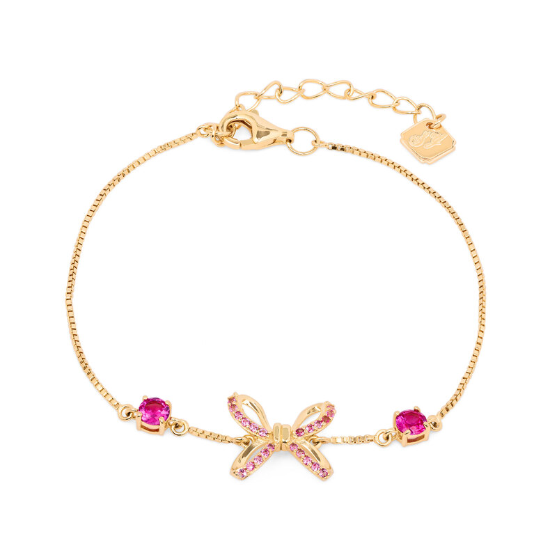 Content blissful knot bracelet gold